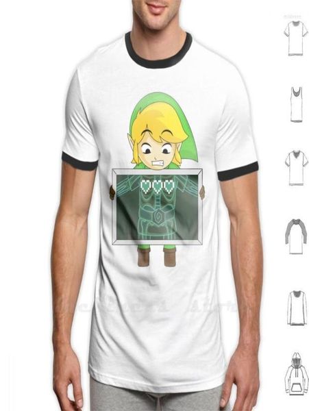 Men039s Tshirts All Heart T-shirt Coton Hyrule Zelda Termina Link Majoras Mask Wind Waker Ocarina of Time Respirez le Wild Rac3182872