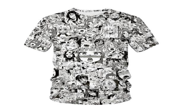 Men039s tshirts anime tshirt 3d imprimé hommes femmes streetwear motif hentai oneck hip hop t-shirt harajuku tops occasionnel gi6129102