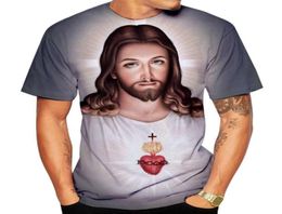 Men039s T-shirts Arrivée Été T-shirt La Croix Mode T-shirt imprimé en 3D À propos de Jésus Amour Everone Christian Hommes Tee Tops Ca4320981