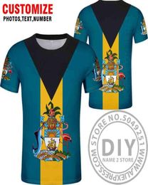 MEN039S T -shirts Bahamas T -shirt Custom gemaakt naam Nummer Afdrukken PO College Black Wit Red BHS DIY Country T -shirt BS Flag 7503326