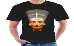 Men039s Camisetas de la marca Cotton Men Básico Tops Reina Nefertiti Antiguo Egipto Berlín Boquido Estatua Egipcio Arte Funny T Shirt 0796058744