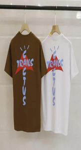 Men039s t-shirts Cactus Jack t-shirt hommes mode d'été imprimé chemises à manches courtes Association Tee5241693