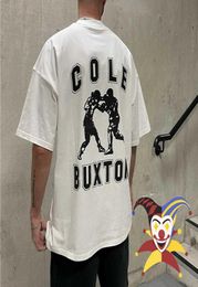 Men039s Tshirts Cole Buxton Tshirt Men Femmes Femmes T-shirt de haute qualité Slogan Boxan Imprime
