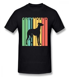 Men039s T-shirts Kleurrijke Greyhound Dog T-shirt voor mannen Foto Custom Great Homme Tee High Street Vaporwave Fashion Clothes7427020