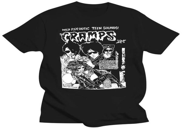 Men039s Tshirts Tee-Shirts pour hommes Tshirt Men The Cramps Psychobilly Garage B Movie Horror Gig Affiche Lux S 5xl2154099