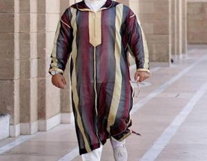 Men039s camisetas eidramadan ropa de moda musulmana hombre caftán suelto hombres casuales modestos túnicas jóvenes qamis homme islámico 9852433