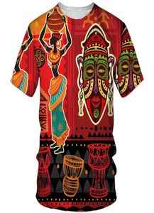 Men039s Tshirts Fashion Mens Tee African Imprimé Tee Tops Africa Dashiki Vêtements Casual Short Sleeve T-shirt For Men Traditional 5034980