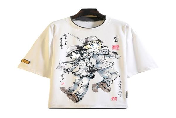 Camisetas Men039s Girls039 Last Tour, camiseta Cosplay Shoujo Shuumatsu Ryokou, camisetas con pintura de tinta de Anime, camisetas Unisex1672469