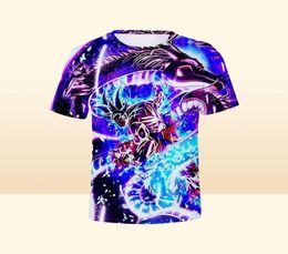 Men039s TShirts Haute Qualité Été 2022 Manches courtes Cool Goku T-shirt 3D Imprimé Anime Conçu T-shirt Mode Nouveauté Sty7876858