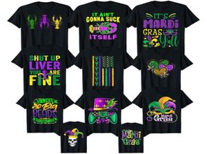 Men039s Camisetas Mardi Gras Crawfish Camiseta MardiGras Parade Outfit Beads Máscara Plumas Ropa para mujeres Hombres Niños Tee Tops G9629521