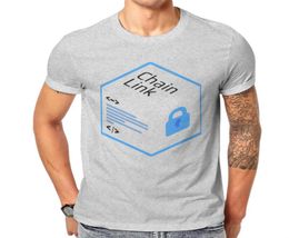 Men039s Tshirts Men Chainlink cube anime blockchain doguecoin drôle classique o collier tshirt5200444
