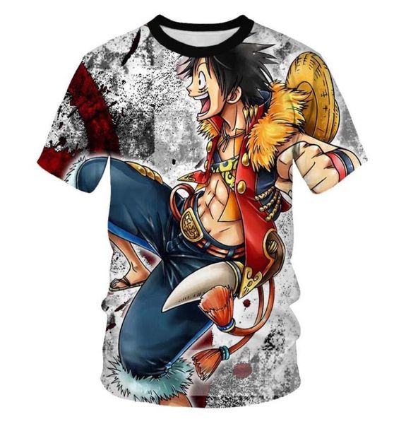 Men039s TShirts One Piece Luffy japonais Anime 3D t-shirt hommes mode décontracté été t-shirt vêtements de rue Harajuku Oneck 3243161
