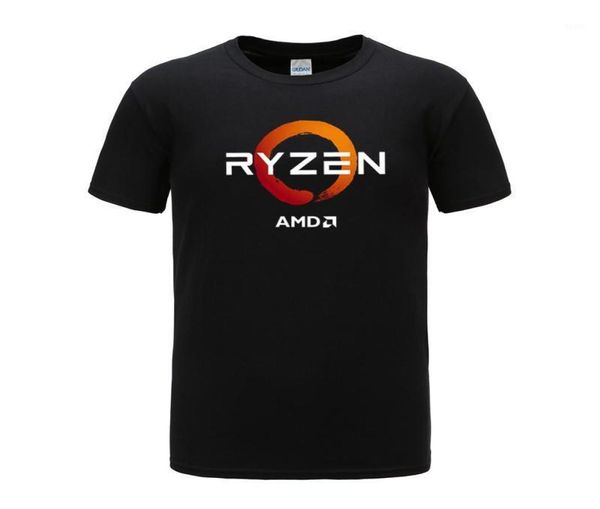 Men039s Tshirts PC CP CPU Uprocessor AMD Ryzen T-shirt Geek Programmer Tees Gaming Camiseta Ordinage Zen périphériques Coton T9037791