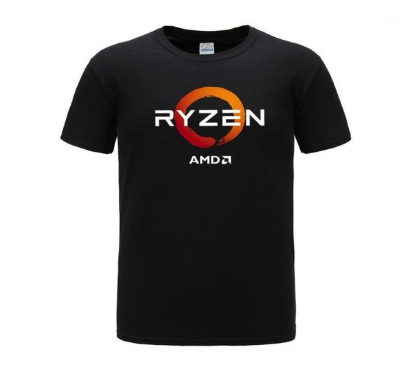 Men039s Tshirts PC CP CPU Uprocessor AMD Ryzen T-shirt Geek Programmer Tees Gaming Camiseta Computer Zen Périphériques Coton T5573206