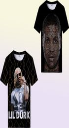 Men039s TShirts Rappeur Lil Durk T-shirt imprimé en 3D Hommes Femmes Été Casual Cool Hip Hop Fashion Street T-shirt surdimensionné T2660714