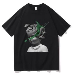 MEN039S T -shirts Regelmatig grappige mannen vrouwen trendy stijl t -shirt Harajuku Dazzle cool lil baby en gunna druppel harder patroon kort 2694297