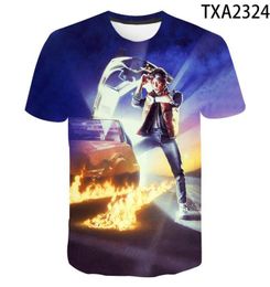 MEN039S T -shirts zomer terug naar de toekomstige film Men39s kleding mode 3d geprint coole jongen meisje kind t -shirt casual korte s9573198