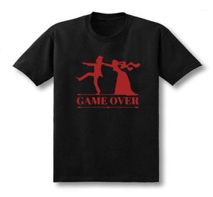 Men039s T-shirts Zomer Game Over Bruid Bruidegom Bachelor Vrijgezellenfeest Grappige T-shirt Herenkleding Korte Mouw Tshirt11331198