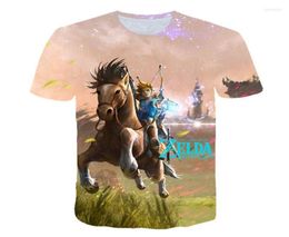 Men039s Tshirts Summer Kids Clothes T-shirt Breath of the Wild Link Zelda Children Boy Girl Tshirt for Men Woemshortsleeved2267972