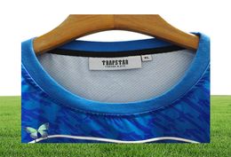 Men039s Camisetas Trapstar Mesh Football Jersey Blue No22 Men Sportswear Camiseta 0926H229951279