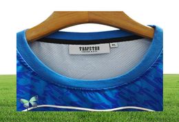 MEN039S T -shirts Trapstar Mesh Football Jersey Blue No22 Men Sportswear T -shirt 0926H222050097