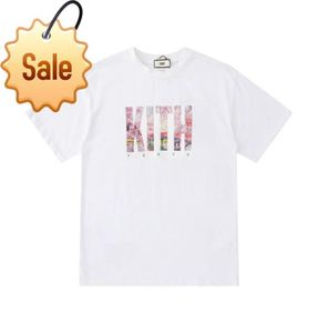 Men039s T-shirts T-shirts Oversize Men039s Women039s Hoge kwaliteit Cherry Blossom Shading City Limited Korte mouwen Kith 5598518