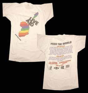 Men039s Camisetas Vintage Live Aid 1985 Filadelfia Concierto Tamiseta Tamaño S 2XL Limited Raremen039S9533170