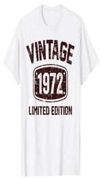 Men039s Tshirts Years Vintage 1972 Édition limitée 50e anniversaire Tshirt pour femmes Men Perustalized ProductsMen039S3550366