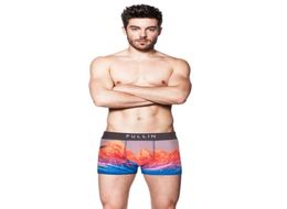 Men039s sous-vêtements Pullin Mens Boxers 07 New Style Breathable Mens Underpants Pull in Designer French Brand 3D Printing Fashion8666917