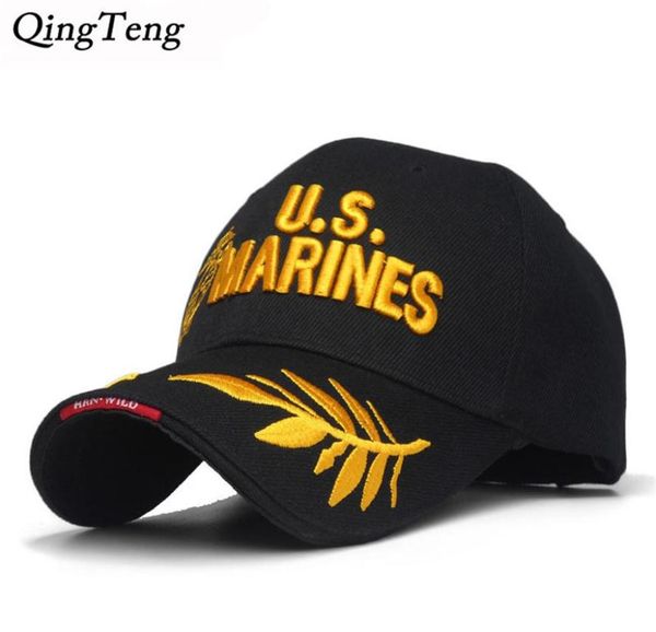 Men039S US MARINES casquette Corps casquette brodée USA marine tactique chapeaux casquette chapeau réglable marine sceau Gorras 220505263D5036672