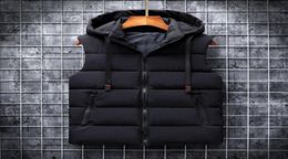 Men039s Gilet Automne Hiver 2021 Vergés Hommes Vestes sans manche Casual Woih Woih Hooded Mens Bodywarmer Down for 6xl5974726