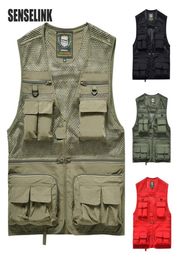 Men039s Gilet gilet Tactical Military Outdoor Multipocket Veste Zipper Sans manches Voyages Male Pêche Men6177840