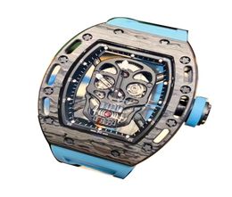 Men039s Watch Carbon Fibre Shell importé Mouvement mécanique