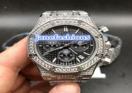 MEN039S Bekijk Silver Diamond Fashion Boutique Watch Hoogwaardige VK Quartz Chronography Watches 4215040
