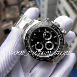 Menes Classic Watch Super NFactory 904L Nueva versión V5 40 mm Cal.4130 KIF Amortiguador Cronógrafo Movimiento automático Cerámica Bisel Zafiro Relojes de pulsera
