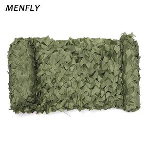 MENFLY 1.5M Large Armée Vert Simple SUN-SHELTER Extérieur Empêcher Le Tir Dissimulé Couverture Filet Cour Décoration Ombrage Net Y0706