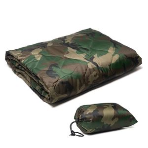 Menfly Camouflage Camping Quilt Draagbare Camp Accessoires Picknick Thermische Deken Ultralight Reizen Slaapmatras Toeristische Mat 220216