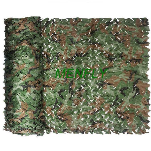 MENFLY Woodland Tactics Red de camuflaje Lona sin malla Sombreado Forest Hut Red Enmascaramiento Caza Camping Toldo Camuflado Y0706