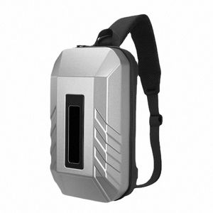 menger homme sac USB charge étanche intelligent cool led hommes mâle court voyage menger fronde hommes portable sac de poitrine N6dy #