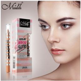 MENOW 4 Color 3D Wenkbrauw Highlight Pen High Brow Glow Leapping Pearlescent Concealer Silkworm Pen Eye Brow Gel