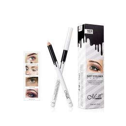 MENOW Merk Make Zijdeachtig Hout Cosmetische Witte Eyeliner Potlood Zijderups Hoogtepunt Pen 12 stks/set Waterdichte Eyeliner BJ