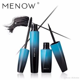 MENOW Ensemble de maquillage Mascara épais à friser et kit cosmétique imperméable et durable pour les yeux vente complète livraison directe K904