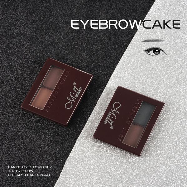 Menow Splendid Brow Makeup Cowup Powder Brown Cownebrow Powder con cepillo