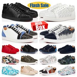 Chaussures de haute qualité Low Cut Platform Sneakers Hommes Femmes Luxurys Designers Vintage Bottoms Mocassins Fashion Spikes Party Luxury Entraîneurs occasionnels avec boîte