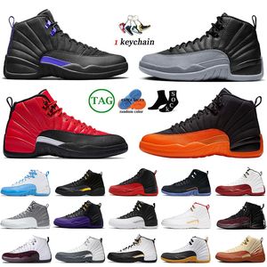 Heren 12 High OG 12s basketbalschoenen Jumpman Wolf Grijs Veld Paarse Sneakers Ovo Zwart Wit Rood Taxi Briljant Oranje Playoffs Dames Sneakers Sport