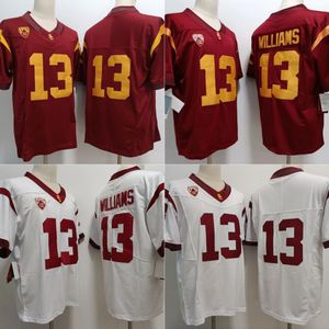 Jersey de fútbol para hombre 13 Caleb Williams USC Trojans todo cosido 9 JuJu Smith-Schuster 43 Troy Polamalu Jersey talla S-4XL