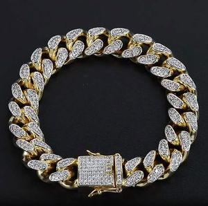 Bracelet cubain plaqué jaune 18k jaune 18K