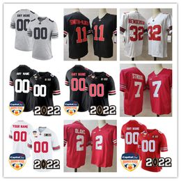 Mens 2022 Playoff College Ohio State Buckeyes Football Jersey 11 Jaxon Smith-Njigba 1 Justin Fields 7 C.J. Stroud 2 Chris Olave 4 Julian Fleming 32 Treveyon Henderson