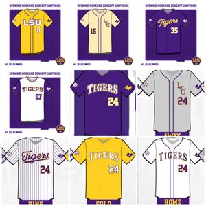 Mens 2023 Custom LSU Baseball Jersey Hayden Travinski Alex Milazzo Paxton Kling Brady Neal Ben Nippolt Ethan Frey Josh Stevenson Mic Paul Jack Merrifield Jersey