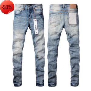 Hommes 2023 Designer Ksubi Man Pantalon Rip Denim Biker Gris Peinture Détresse Stretch Moto Os Halloween Violet Jeans pour Hommes 436gh {catégorie}